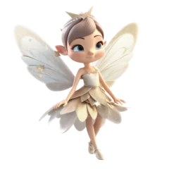 A fairy cartoon character isolated on white