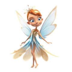 A fairy with wings cartoon character