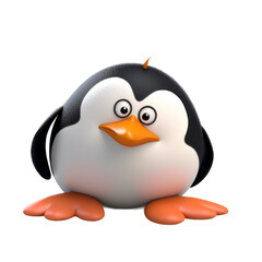 3d penguin cartoon character