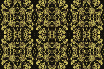 Abstract seamless pattern, seamless wallpaper, seamless background designed for use for interior, wallpaper, fabric, curtain, carpet, clothing, Batik, satin, background, illustration, Embroidery style