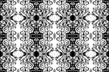 Abstract seamless pattern, seamless wallpaper, seamless background designed for use for interior, wallpaper, fabric, curtain, carpet, clothing, Batik, satin, background, illustration, Embroidery style