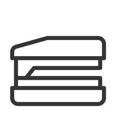 Pixel perfect, editable stroke, up scalable, line, vector bloop icon.