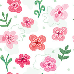 Floral graphic design. Seamless pattern in the form of a small flower. Beautiful floral background.