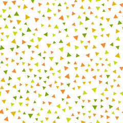 Seamless pattern with triangles on white background. Vector illustration