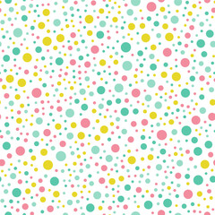 Seamless pattern with circles on white background. Vector illustration