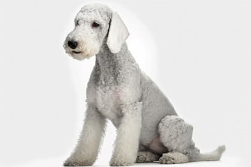 Endearing Bedlington Terrier Dog Image: Highlighting the Gentle and Loving Nature of this Unique Breed