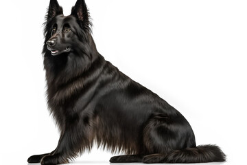Majestic Belgian Sheepdog on White Background: A True Companion for Life