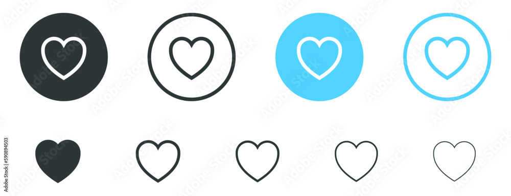 Aufkleber add to favorite icon heart icon button - save icon bookmark symbol - love like icon button