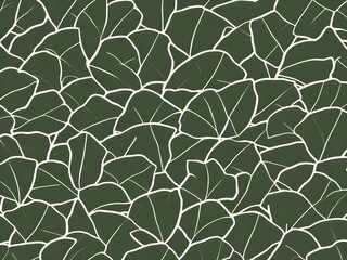 Ginkgo biloba leaf pattern. Vintage botanical background with foliage in hand drawn style. The image was created using generative AI.