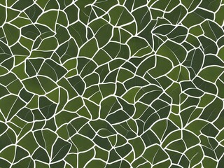Ginkgo biloba leaf pattern. Vintage botanical background with foliage in hand drawn style. The image was created using generative AI.