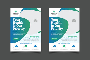 creative a4 healthcare & medical dentist flyer poster template design 


