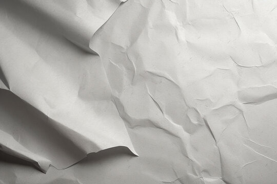 Grey creasy paper texture, plain abstract background. AI generated image