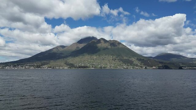 view of San Pablo lake in ecuador
