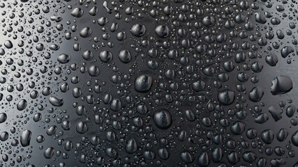 water drops on a surface