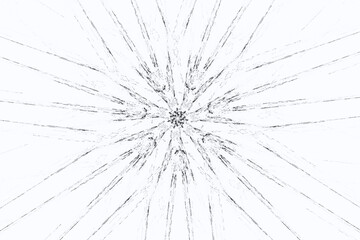 Black floral pattern from crooked strokes on a white background. Abstract fractal 3D rendering