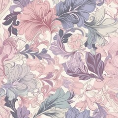 Vibrant and colorful floral seamless pattern, perfect for adding a touch of liveliness to any design project.