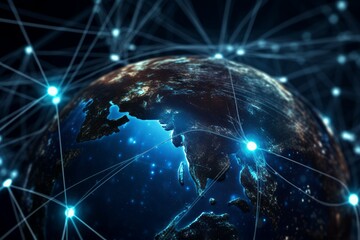 Global internet business. Generate Ai
