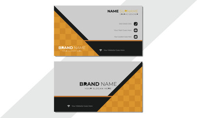 Yellow & black business card design, Modern business card design, Modern business card design, Creative business card design