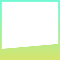 green blue frame beveled