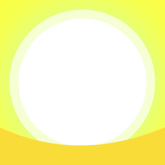 yellow circle frame element