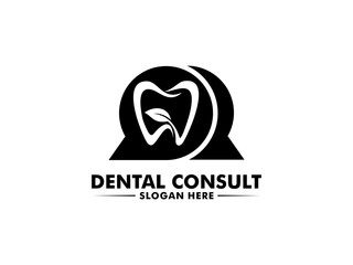 Creative Dental Consult logo vector, dental clinic logo, Abstract dental logo design inspiration