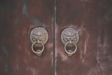 old door knocker of Traditional Chinese archetecture