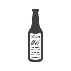 Beer bottle vector icon. Beer flat sign design. Beer bottle symbol pictogram. UX UI icon