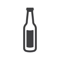 Beer bottle vector icon. Beer flat sign design. Beer bottle symbol pictogram. UX UI icon
