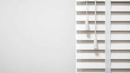 Shutter blinds in traditional venetian style made with natural material