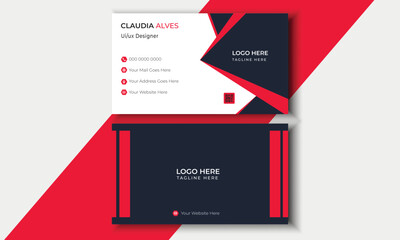 clean visiting card style simple Vector creative modern print business card templates
