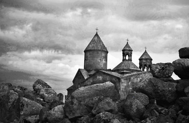 Medieval armenian monastery Saghmosavank

