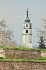 Old white chapel in Belgrade 