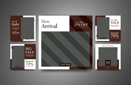 Modern social media post template. Trendy editable social media post template. Social media square banner template for business promotion Free