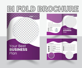 Bi fold Brochure Template, Brochure ,  Annual Report Brochure Template Layout ,  Modern bifold brochure template for your business, 8 Page Bi-fold Brochure Template Design, Creative Minimalist