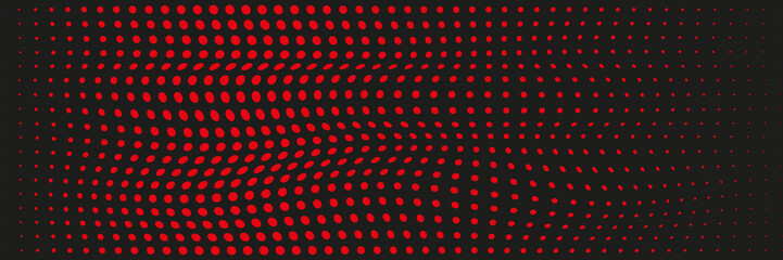 pattern of red dots on black background  © Bela Art