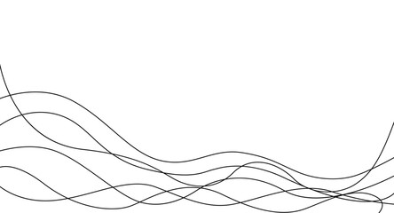 Background for the banner. Elegant flowing lines on white background. Vector.