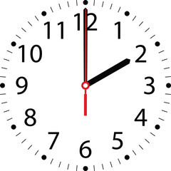 two clock on a transparent clock