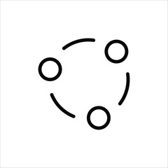 Share vector icon. Share flat sign design. Share symbol pictogram. UX UI icon