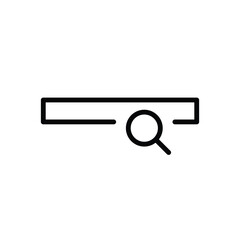 Website search vector icon. Site search flat sign design. Web site loupe search symbol pictogram. UX UI icon