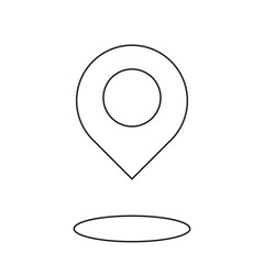 	
map pointer icon.Location icon simple vector design.	
