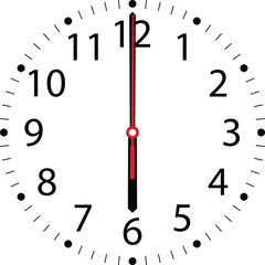 Six clock vector