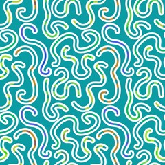 Abstract stripes doodle seamless festive ribbons pattern for wrapping paper and fabrics and linens and kids