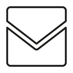Message icon vector, Inbox,  Email Icon, Envelope Mail and Bubble Chat Icon vector Illustration for web and mobile apps contact icons black and white