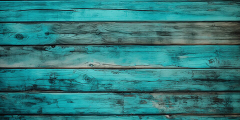 Turquoise wooden planks background. Wooden texture. Turquoise wood texture. Wood plank background