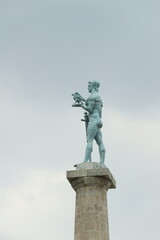 statue in the fortress in Belgrade 