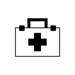 Obraz premium First aid kit on white background