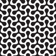 Seamless organic interlocking shape pattern background