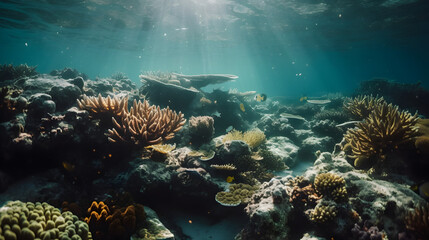 Fototapeta na wymiar Great Barrier Reef. Generative AI