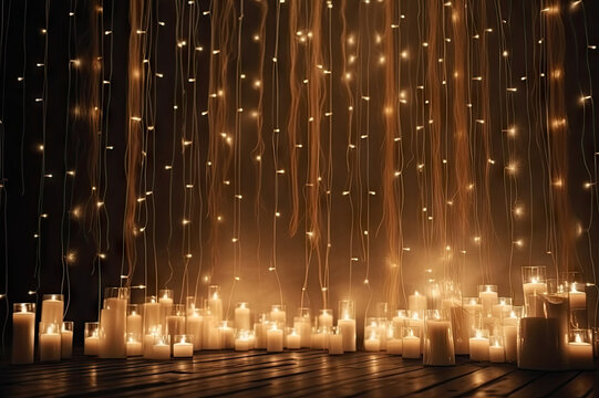 Beautiful backdrop for a Wedding, Prom or special event created with Generative AI technology