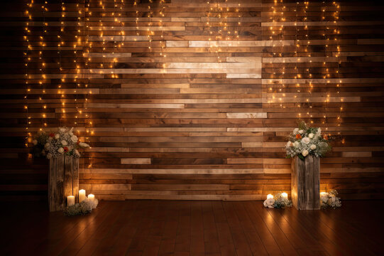 Beautiful backdrop for a Wedding, Prom or special event created with Generative AI technology